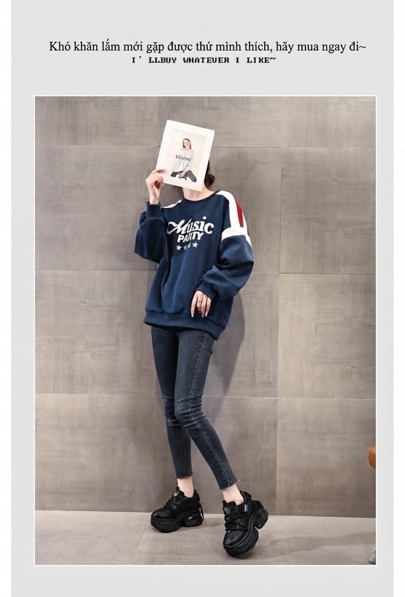 Giày Sneaker Nữ Đế Dày Tăng Chiều Cao 7.5cm Phong Cách Ulzzang Màu Đen, Trắng chi tiết 7
