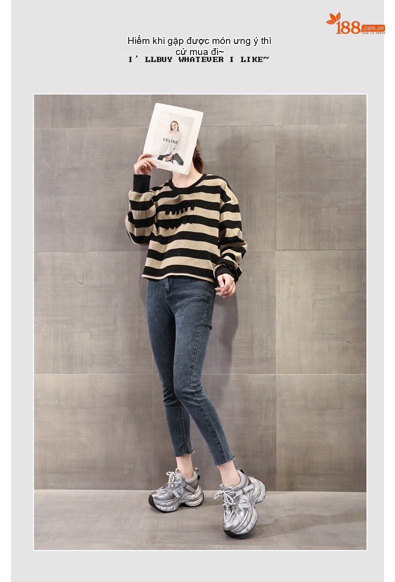 Giày Sneaker Nữ Đế Dày Tăng Chiều Cao 8cm Phong Cách Ulzzang Màu Bạc, Đỏ, Đen chi tiết 7