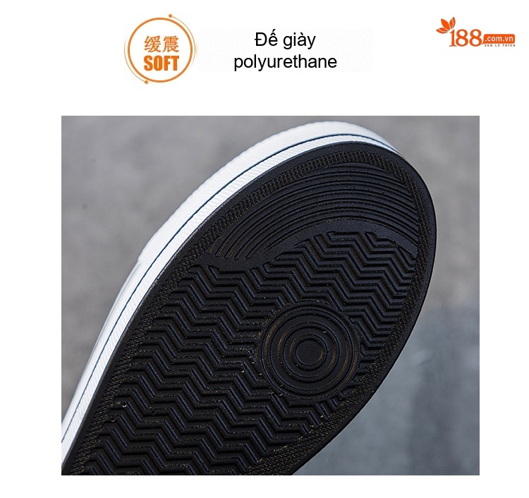 Giày Sneaker Nữ Đế Xuồng Ren Lưới Chiều Cao Đế 7.5cm Màu Đen, Trắng chi tiết 12