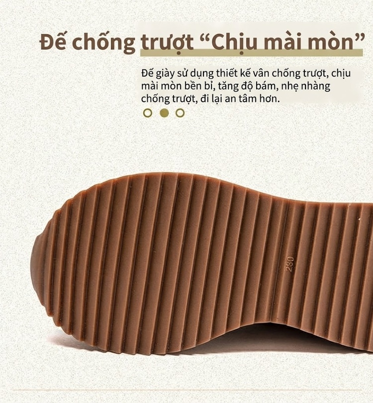 Giày Sneaker Nữ Phong Cách Vintage Phối Màu Lưới Thoáng Khí Chiều Cao Đế Khoảng 3cm Màu Be, Nâu, Đỏ chi tiết 6