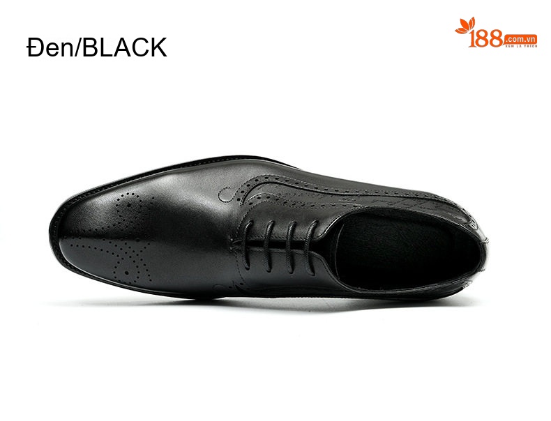 Giày Tây Brogue Nam Da Thật Oxford Buộc Dây Công Sở Chiều Cao Đế Khoảng 3cm Màu Đen, Nâu chi tiết 14