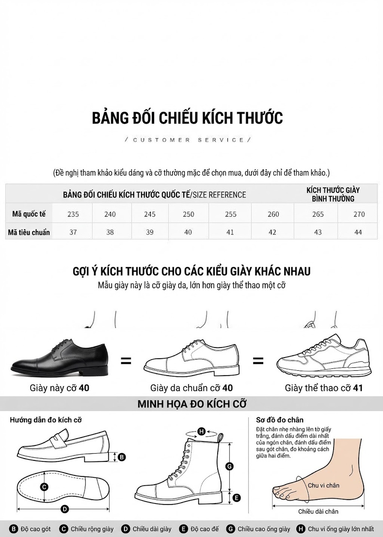 Giày Tây Buộc Dây Nam Brogue Da Bóng Size Lớn Chiều Cao Đế Khoảng 3cm Màu Nâu, Đen chi tiết 13