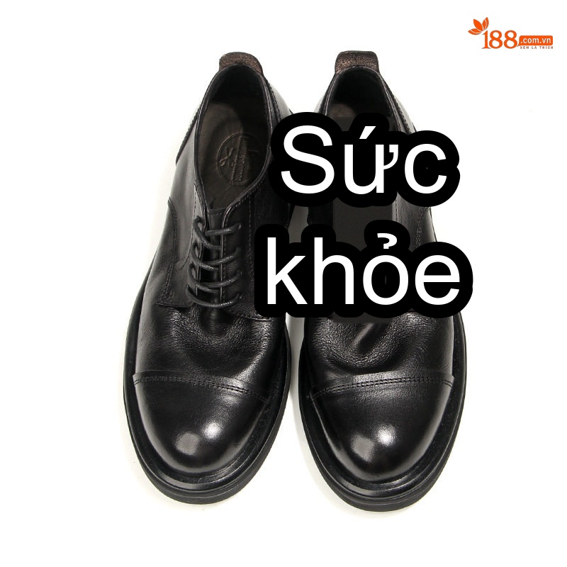 Giày Tây Buộc Dây Nam Da Bò Ba Mảnh Phong Cách Anh Quốc Cổ Điển Chiều Cao Đế Khoảng 3cm Màu Nâu, Đen chi tiết 21