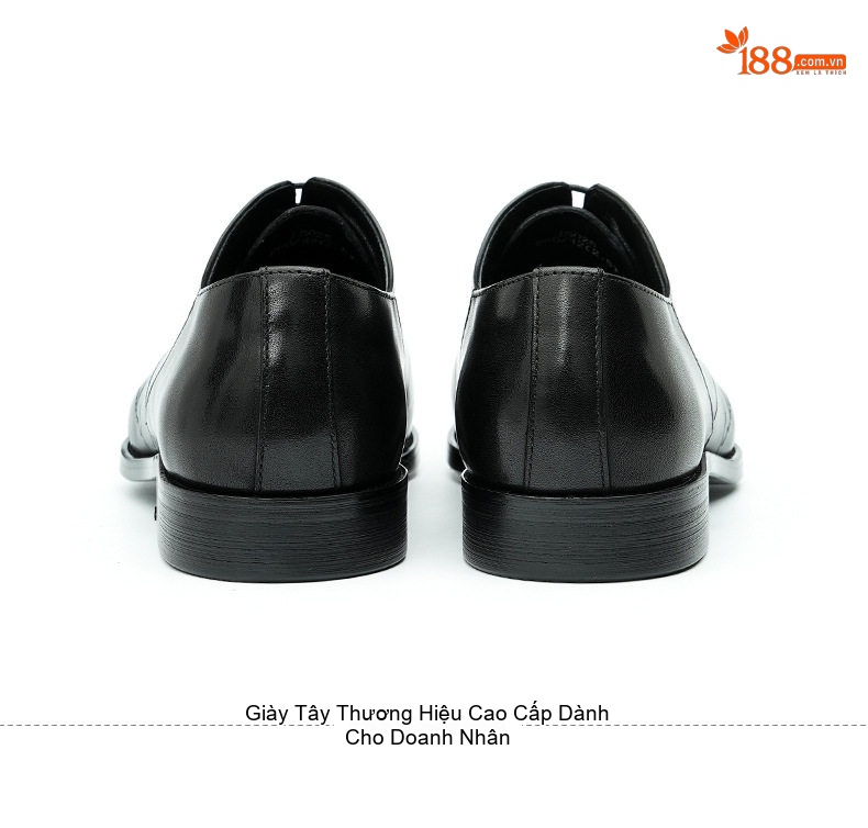 Giày Tây Buộc Dây Nam Da Bò Cao Cấp Chiều Cao Đế Khoảng 3cm Phong Cách Anh Quốc Màu Đen, Nâu chi tiết 17