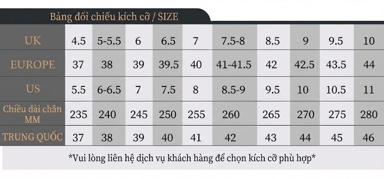 Giày Tây Buộc Dây Nam Da Bò Chiều Cao Đế Khoảng 3cm Màu Đen, Nâu chi tiết 3