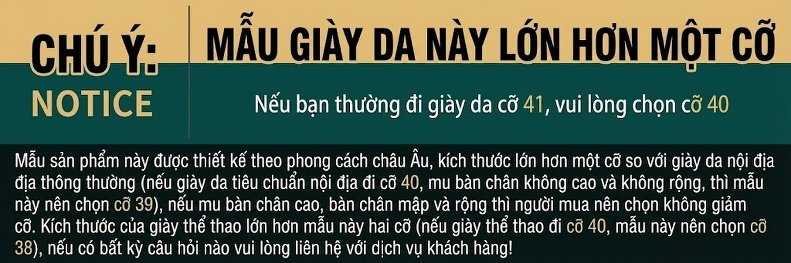 Giày Tây Buộc Dây Nam Da Bò Chiều Cao Đế Khoảng 3cm Màu Đen, Nâu, Xanh chi tiết 5