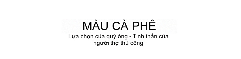 Giày Tây Buộc Dây Nam Da Bò Chiều Cao Đế Khoảng 3cm Màu Nâu Đen chi tiết 11