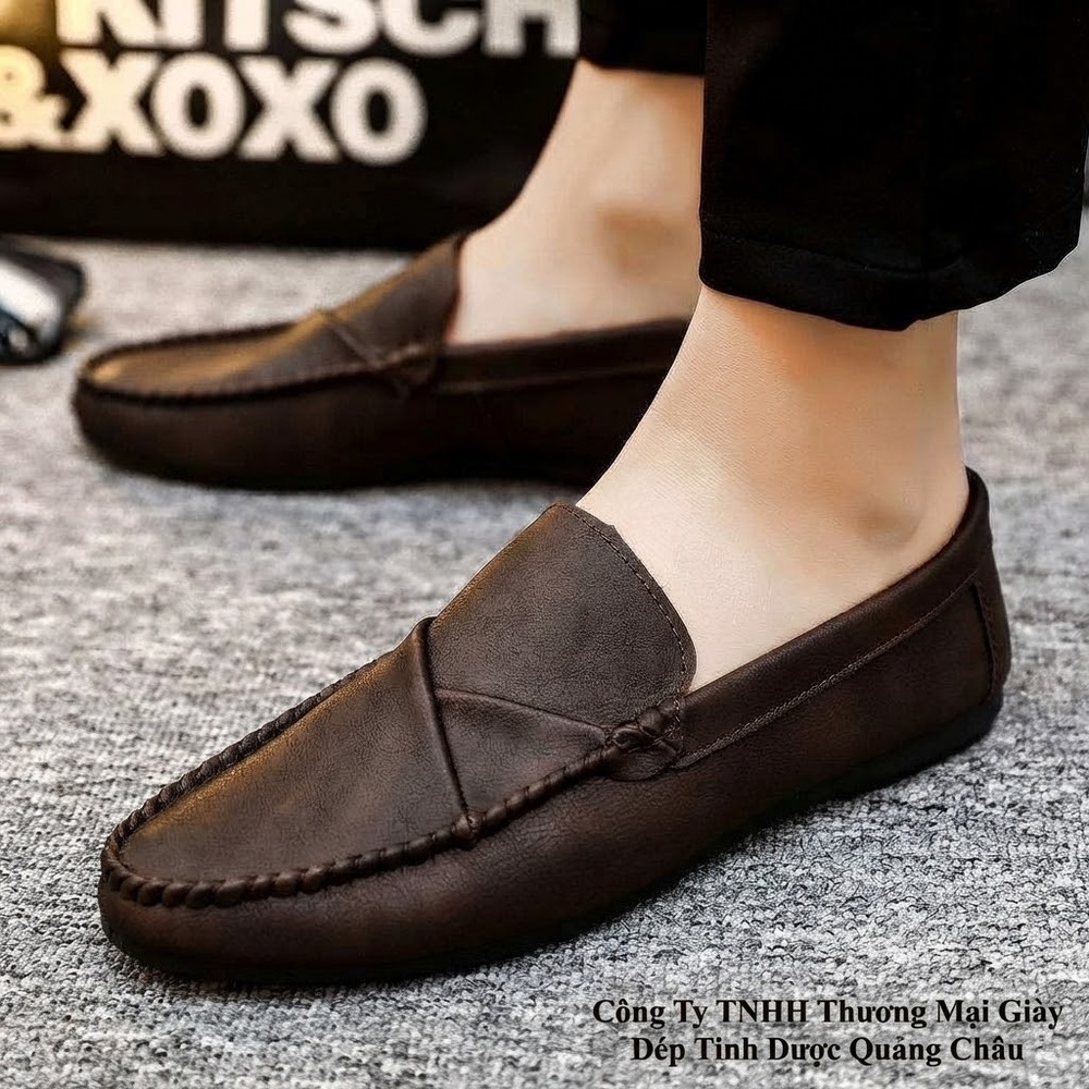 Giày Tây Buộc Dây Nam Da Bò Chiều Cao Đế Khoảng 4cm Màu Đen chi tiết 21