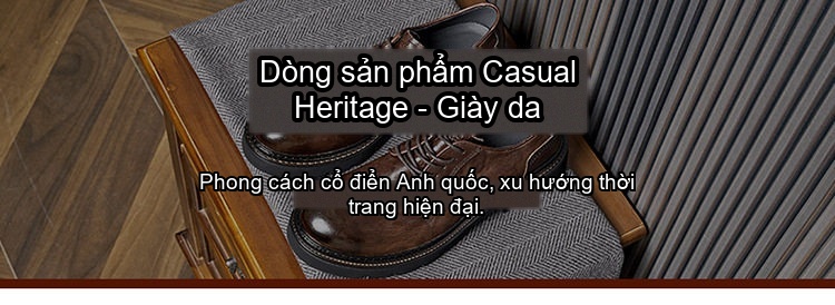 Giày Tây Buộc Dây Nam Da Bò Chiều Cao Đế Khoảng 4cm Màu Nâu, Đen, Xanh Lá chi tiết 1