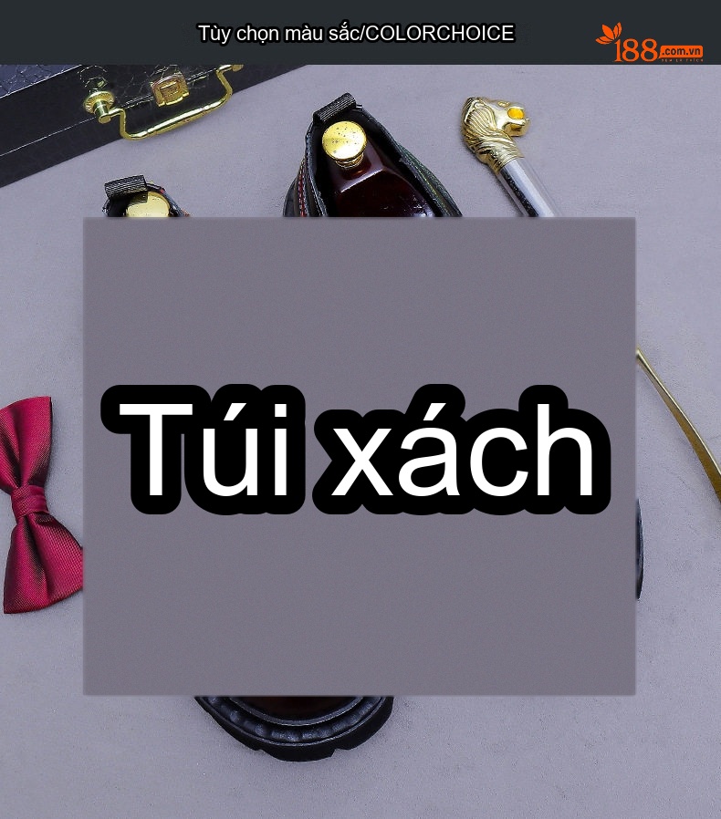 Giày Tây Buộc Dây Nam Da Bò Chiều Cao Đế Khoảng 4cm Phong Cách Anh Quốc Màu Đen, Nâu chi tiết 3