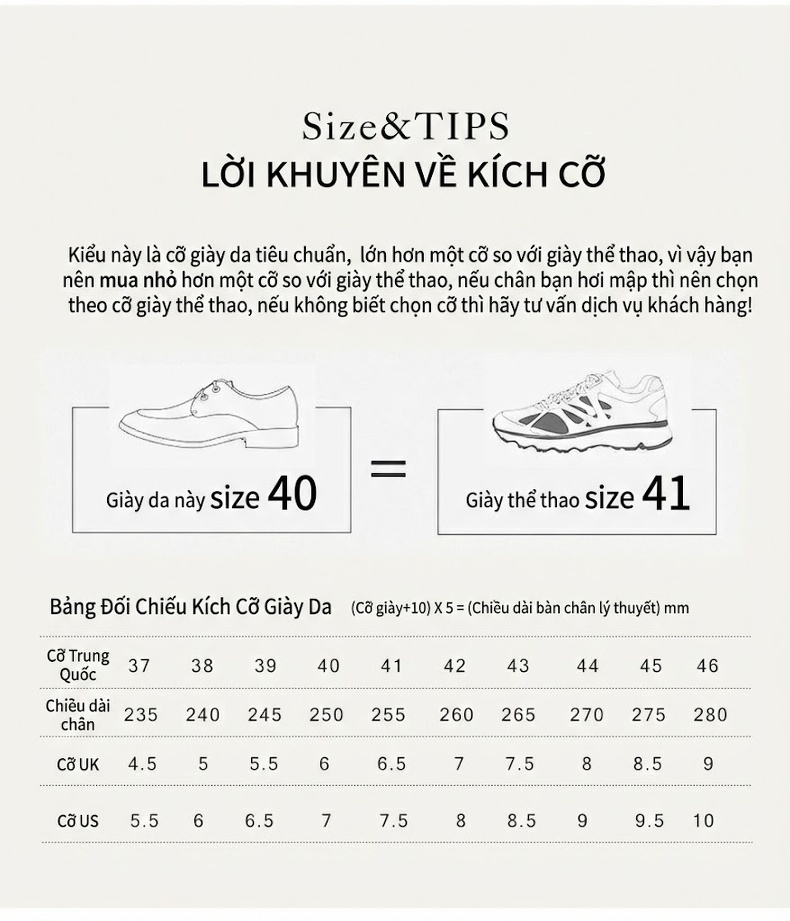 Giày Tây Buộc Dây Nam Da Bò Đế Vuông Chiều Cao Đế Khoảng 4cm Màu Đen, Nâu chi tiết 17