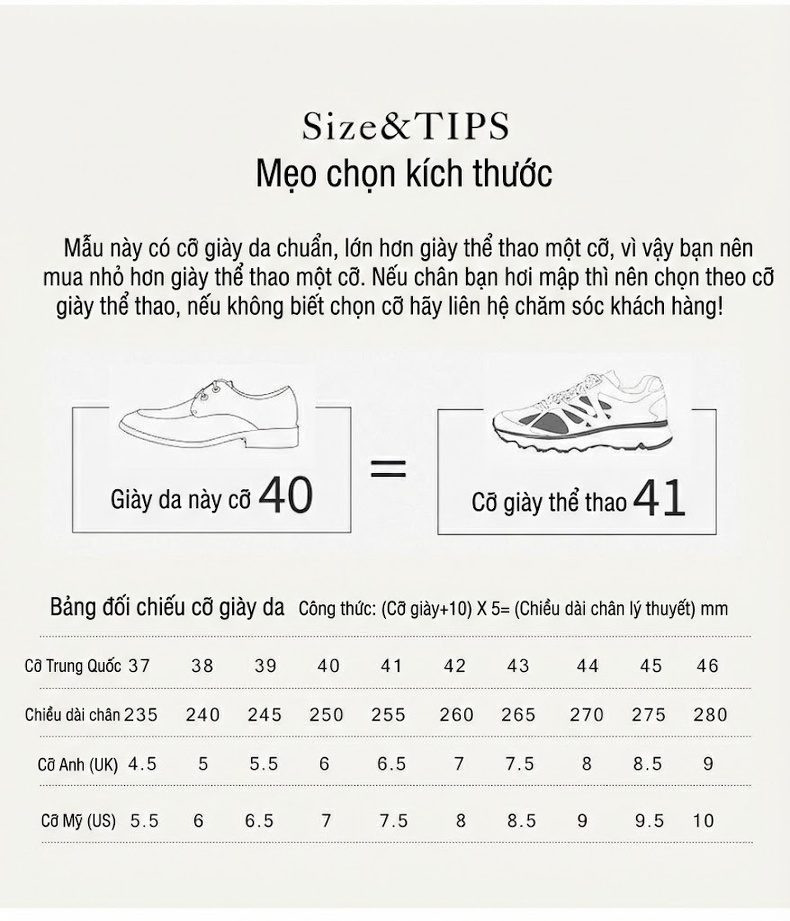 Giày Tây Buộc Dây Nam Da Bò Vân Sần Chiều Cao Đế Khoảng 3cm Màu Đen, Nâu chi tiết 41