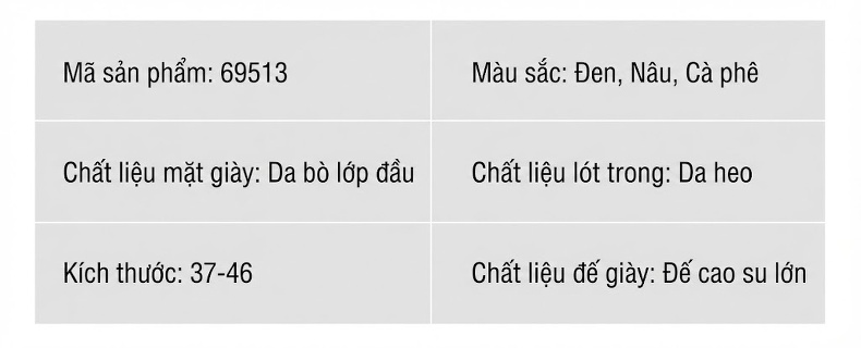 Giày Tây Buộc Dây Nam Da Bóng Brogue Chiều Cao Đế Khoảng 4cm Màu Đen, Nâu chi tiết 5