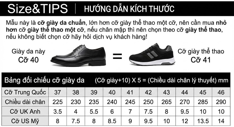 Giày Tây Buộc Dây Nam Da Bóng Chiều Cao Đế Khoảng 3cm Màu Đen, Nâu chi tiết 19