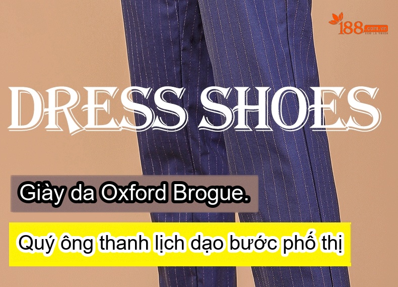 Giày Tây Buộc Dây Nam Da Bóng Kiểu Anh Chiều Cao Đế Khoảng 3cm Màu Nâu chi tiết 1