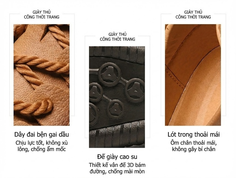 Giày Tây Buộc Dây Nam Da Mờ Thủ Công Chiều Cao Đế Khoảng 2cm Màu Nâu, Đen, Xanh Rêu chi tiết 7