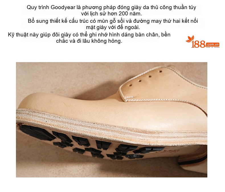 Giày Tây Buộc Dây Nam Da Thật Chiều Cao Đế Khoảng 3cm Màu Đen, Nâu chi tiết 21