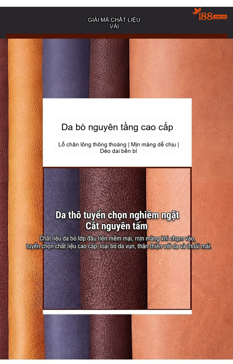 Giày Tây Buộc Dây Nam Da Thật Chiều Cao Đế Khoảng 3cm Màu Đen, Nâu chi tiết 5