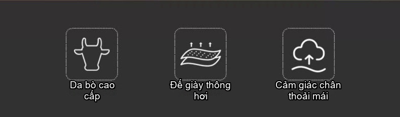 Giày Tây Buộc Dây Nam Da Thật Chiều Cao Đế Khoảng 3cm Màu Đen, Trắng, Nâu chi tiết 2