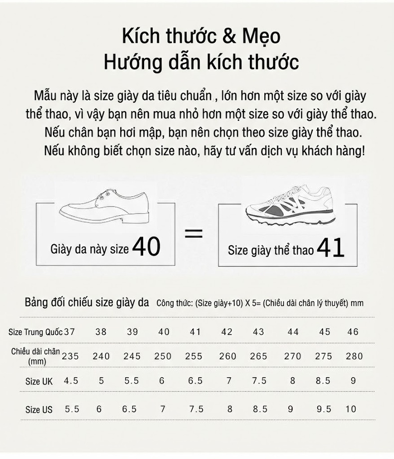 Giày Tây Buộc Dây Nam Da Thật Chiều Cao Đế Khoảng 3cm Màu Nâu, Đen chi tiết 16