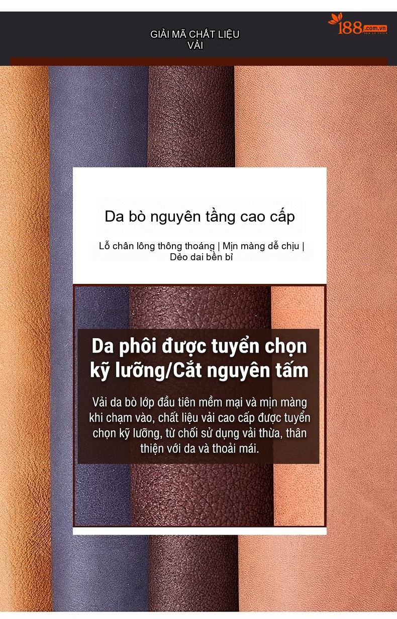 Giày Tây Buộc Dây Nam Da Thật Chiều Cao Đế Khoảng 3cm Màu Nâu, Đen chi tiết 5