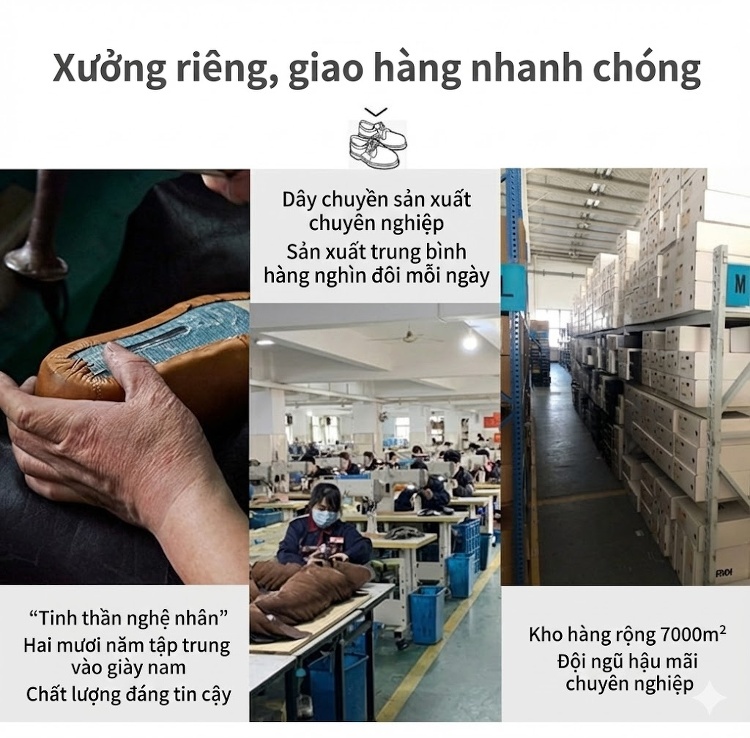 Giày Tây Buộc Dây Nam Da Thật Chiều Cao Đế Khoảng 3cm Màu Nâu Đỏ chi tiết 1