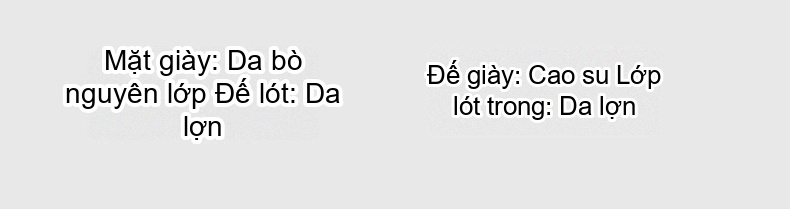 Giày Tây Buộc Dây Nam Da Thật Lỗ Thoáng Chiều Cao Đế Khoảng 3cm Màu Trắng Kem, Nâu, Đen chi tiết 3