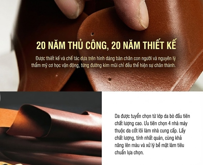 Giày Tây Nam Da Bò Đầu Nhọn Có Khắc Hoa Văn Chiều Cao Đế Khoảng 3cm Màu Đen, Nâu, Vàng chi tiết 25