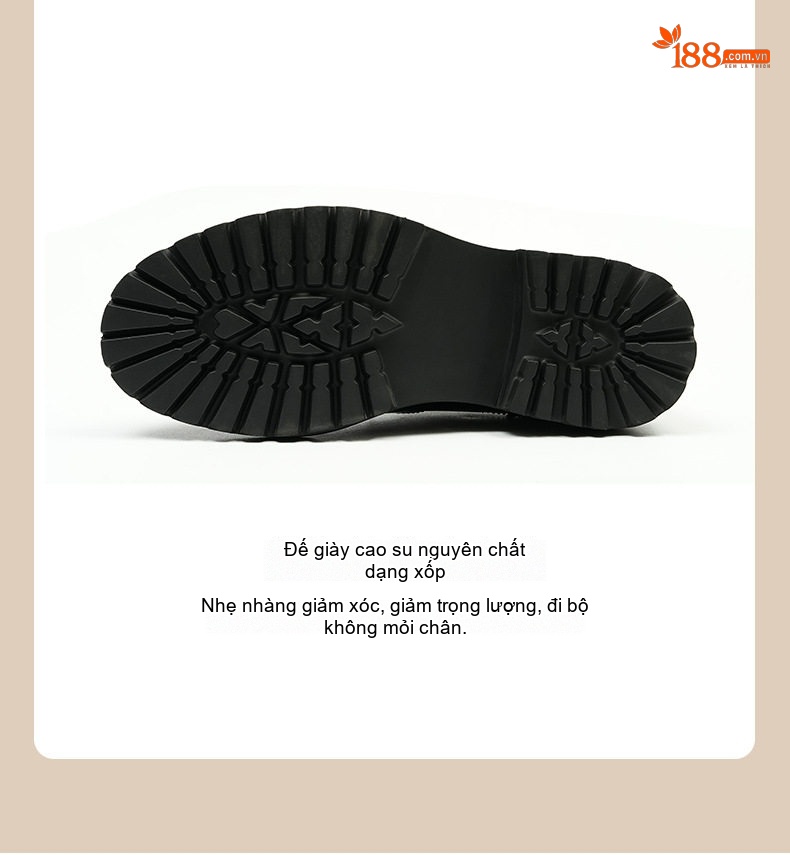 Giày Tây Nam Da Bóng Đế Dày Chiều Cao Đế Khoảng 4cm Kiểu Anh Quốc Màu Đen, Nâu chi tiết 10