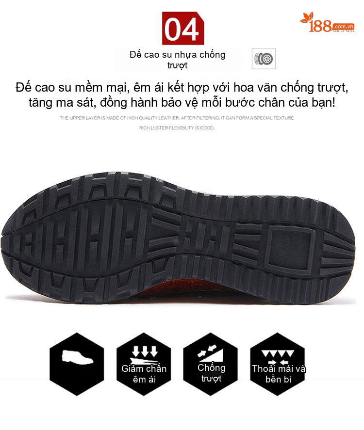 Giày Thể Thao Nam Da Cá Sấu Nước Nile Thủ Công Chiều Cao Đế Khoảng 3cm Màu Nâu, Xanh chi tiết 9