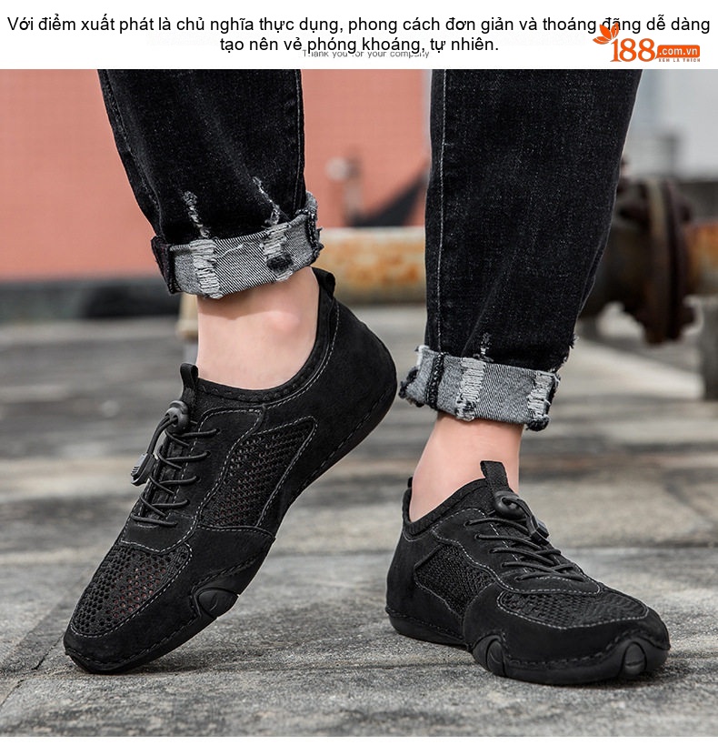 Giày Thể Thao Nam Khâu Viền Da Mờ Lưới Thoáng Khí Chiều Cao Đế Khoảng 3cm Màu Be, Xám chi tiết 20