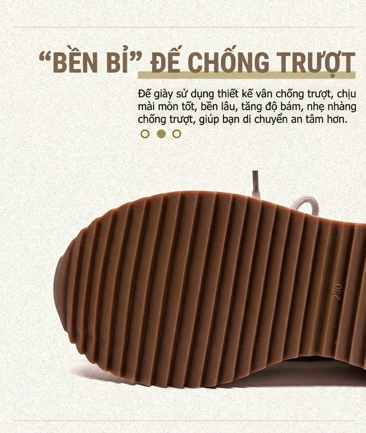 Giày Thể Thao Nữ Cổ Điển Đế Dày Chiều Cao Đế Khoảng 4cm Phối Màu Kem, Đỏ, Vàng chi tiết 5