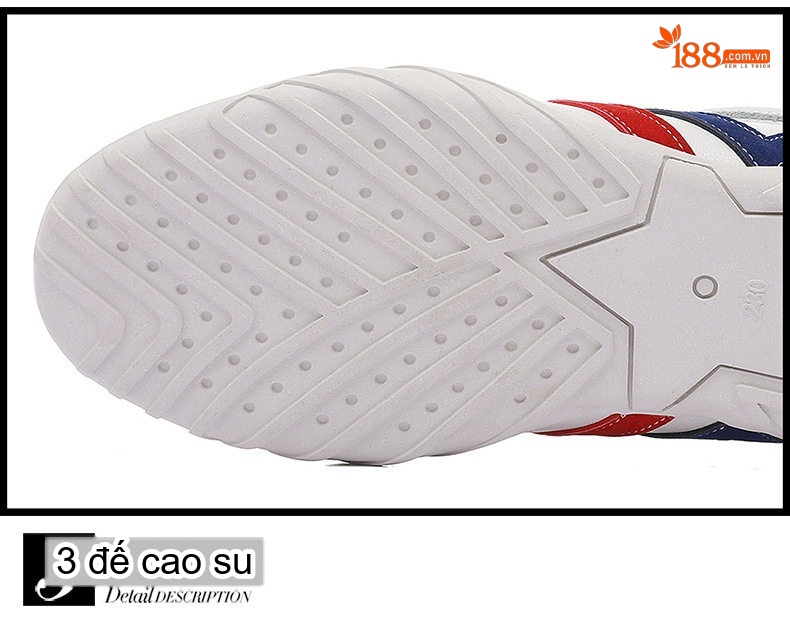 Giày Thể Thao Nữ Da Bóng Chiều Cao Đế Khoảng 3cm Màu Trắng, Xanh, Vàng, Đỏ chi tiết 19