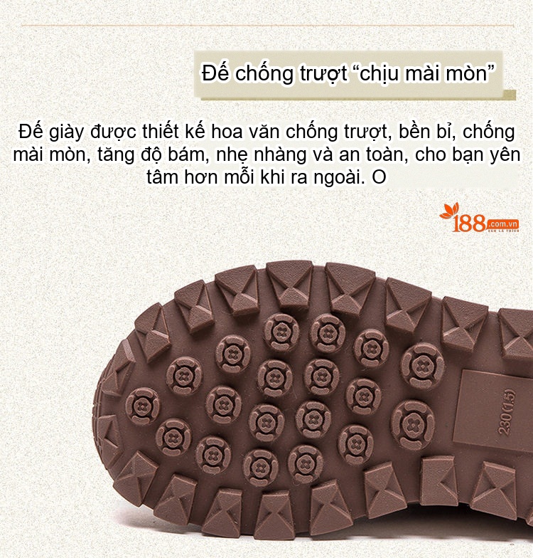Giày Thể Thao Nữ Đế Dày Chiều Cao Đế Khoảng 5cm Kiểu Dáng Tròn Màu Đỏ, Kem chi tiết 6