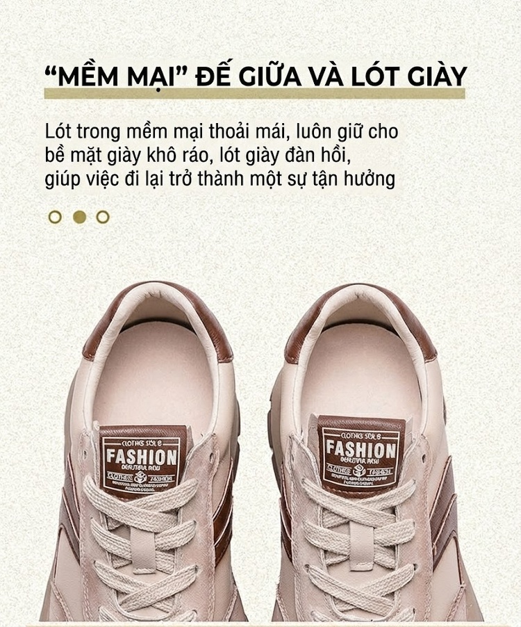 Giày Thể Thao Nữ Đế Dày Chiều Cao Đế Khoảng 5cm Kiểu Dáng Tròn Màu Đỏ, Kem chi tiết 7