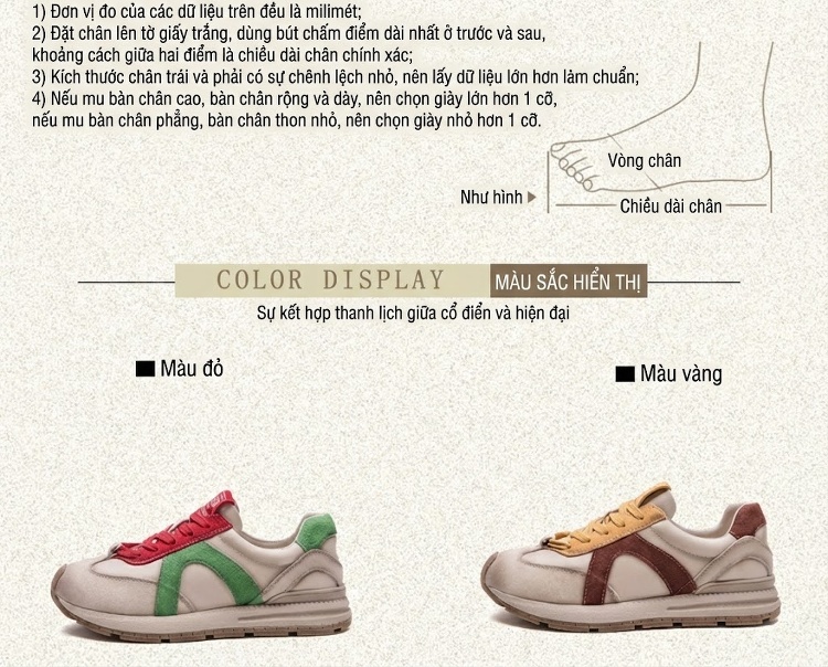 Giày Thể Thao Nữ Đế Dày Phối Màu Chiều Cao Đế Khoảng 3cm chi tiết 2