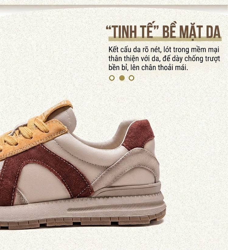 Giày Thể Thao Nữ Đế Dày Phối Màu Chiều Cao Đế Khoảng 3cm chi tiết 3