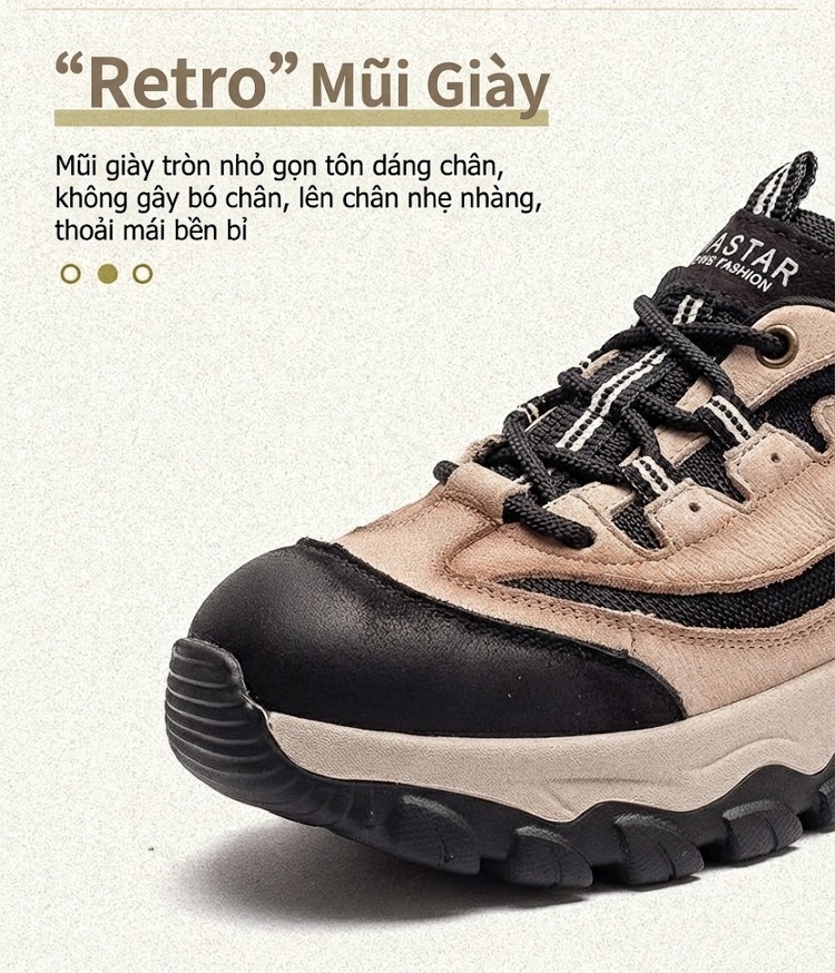 Giày Thể Thao Nữ Đế Dày Phong Cách Ulzzang Chiều Cao Đế Khoảng 5cm Màu Nâu, Đỏ, Đen, Be chi tiết 4