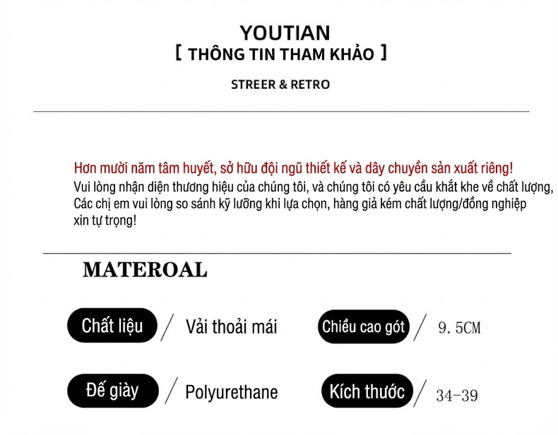Giày Thể Thao Nữ Đế Dày Tăng Chiều Cao 7.5cm Phong Cách Vintage Màu Nâu, Đen chi tiết 4