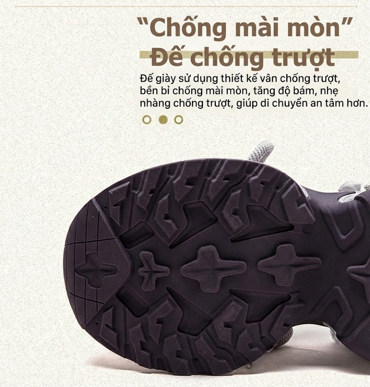 Giày Thể Thao Nữ Lưới Thoáng Khí Đính Đá Chiều Cao Đế Khoảng 5cm Màu Xám chi tiết 5