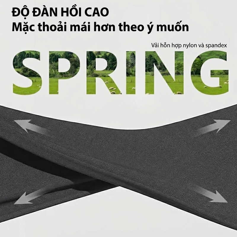Quần Âu Nam Dáng Suông Thun Bốn Chiều Không Nhăn Màu Đen, Xám, Xanh Navy