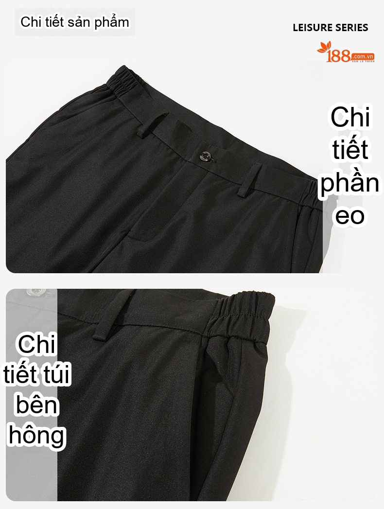 Quần Dài Nam 85% Lông Vịt Trắng Ống Đứng Dáng Công Sở Giữ Ấm Màu Đen chi tiết 21