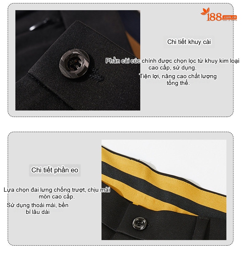 Quần Dài Nam Co Giãn Giữ Nhiệt Lót Lông Cừu Tencel Ống Đứng Màu Đen chi tiết 19