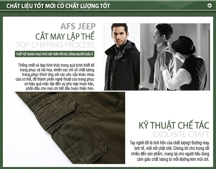 Quần dài nam cotton dáng thẳng rộng túi hộp phong cách thể thao chi tiết 16