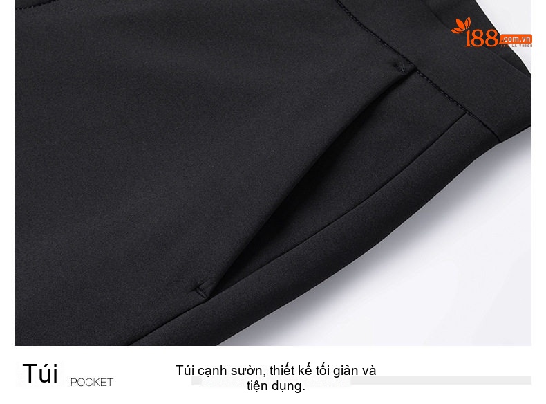 Quần Dài Nam Lót Lông Vũ Dày Dặn Kiểu Dáng Ôm Vừa Vặn Màu Đen, Xám chi tiết 24