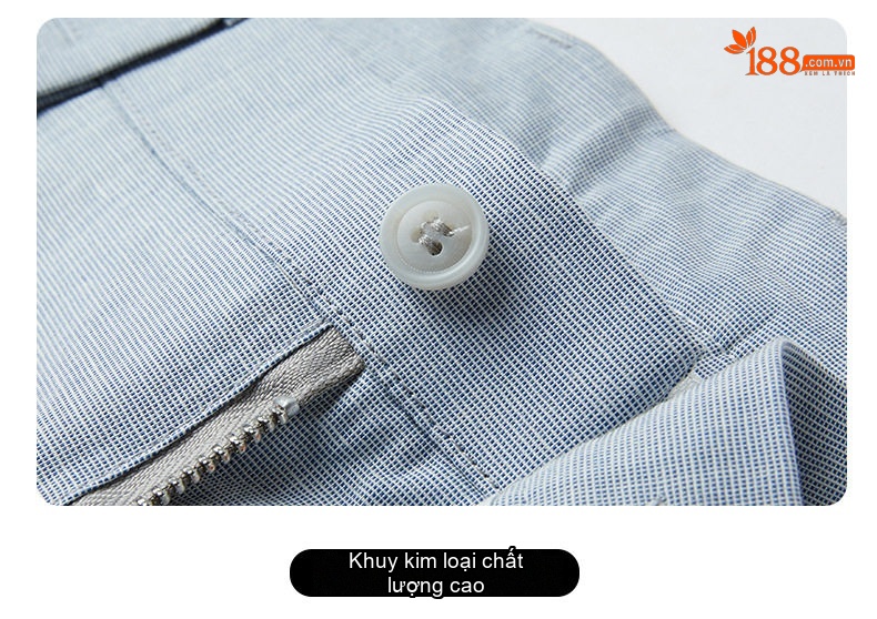 Quần Dài Nam Mỏng Mát Dáng Suông Vải Lanh Phong Cách Công Sở Màu Xanh, Kem, Xám chi tiết 16