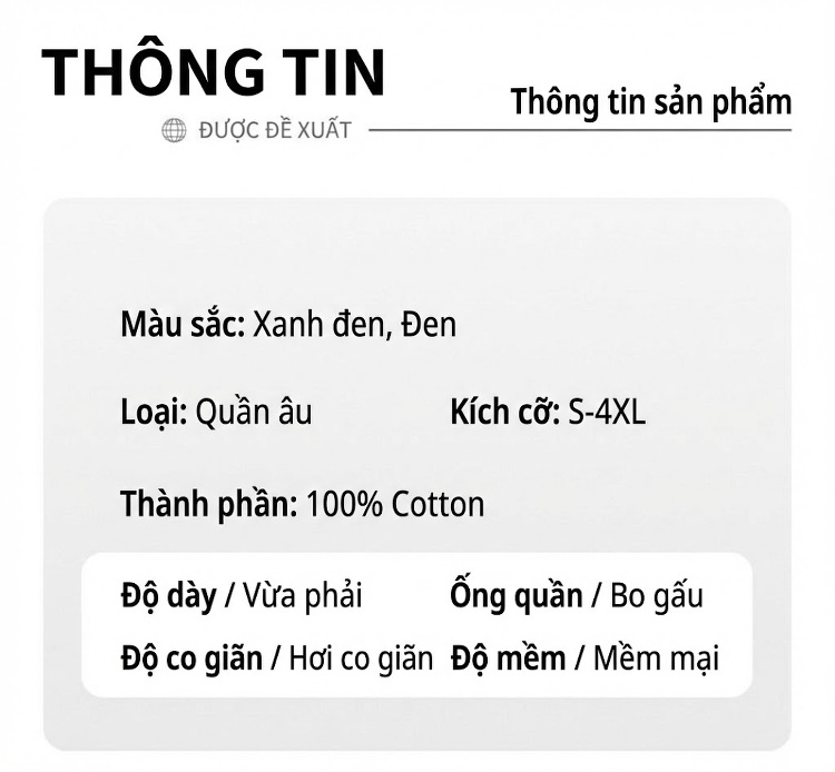 Quần Dài Nam Ống Bo Chun Thu Đông Dáng Rộng Màu Đen, Xanh Navy chi tiết 6