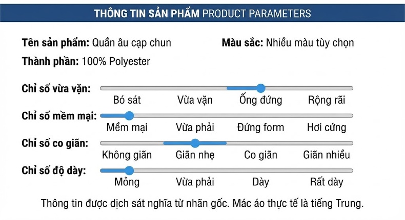 Quần Dài Nam Ống Suông Mỏng Mùa Hè Lưng Thun Cao Cấp Màu Xám chi tiết 9