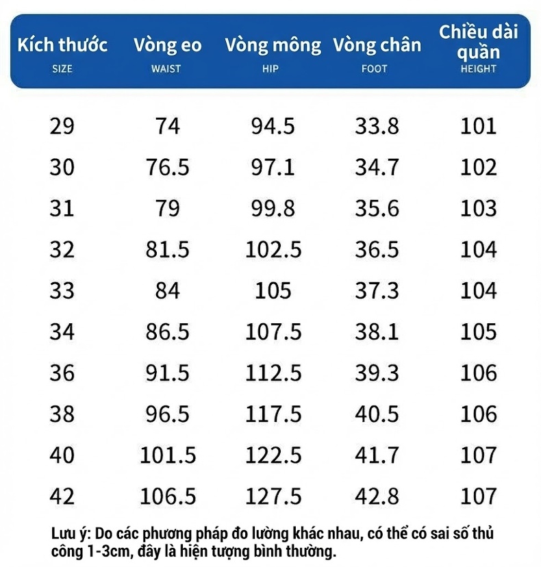 Quần Jean Nam Ống Suông Rộng Co Giãn Thoải Mái Cao Cấp Màu Xanh Dương, Xanh Nhạt chi tiết 10
