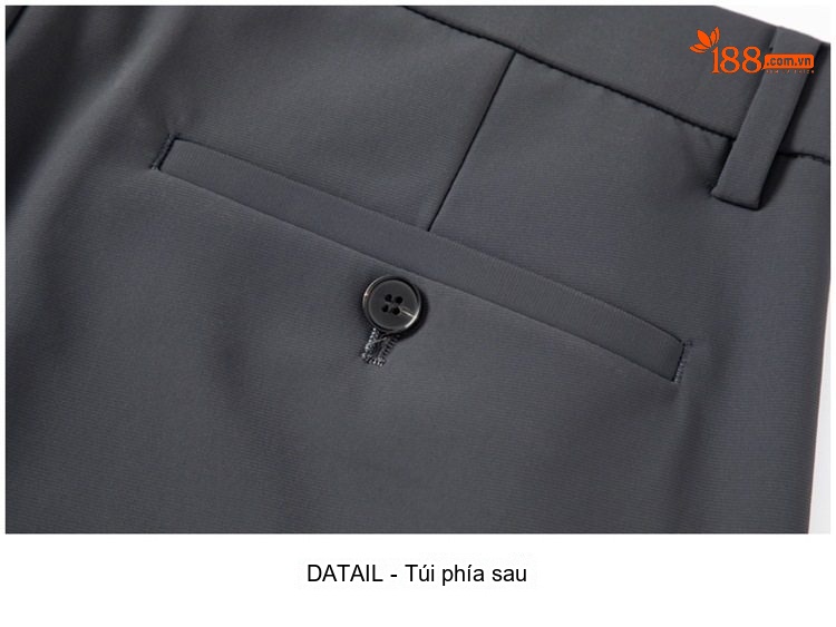 Quần Tây Nam Dáng Ôm Vừa Dài Tay Thun Co Giãn Màu Đen, Xám chi tiết 28